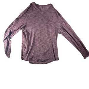 Lululemon Swiftly Tech LS Women Small Heathered Purple Excellent Relaxed